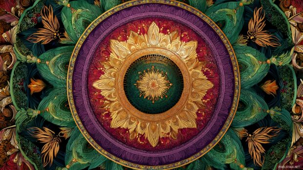 Intricate mandala designs as free wallpaper hd download for desktop.