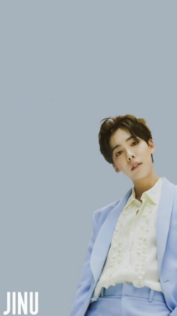 Jinu Stylish Wallpaper in Light Blue Suit for Mobile.