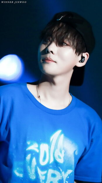 Jinu Wallpaper in Blue Shirt Concert Look.