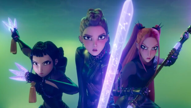K Pop Demon Hunters Ready for Battle in Animated Adventure.