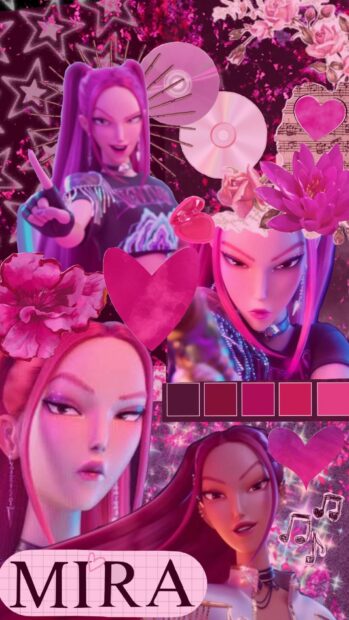 KPop Demon Hunters Aesthetic Wallpaper for Phone.