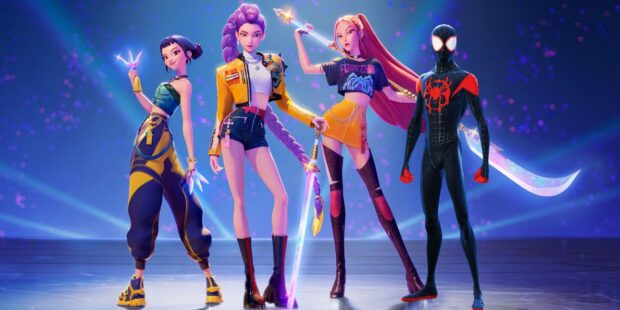 KPop Demon Hunters Crossover with Spider Verse.