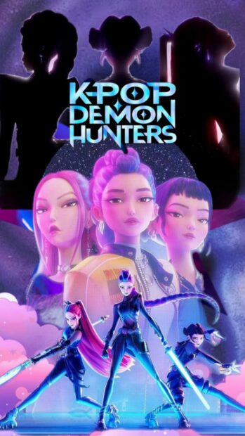 KPop Demon Hunters Epic Phone Wallpaper Adventure Edition.