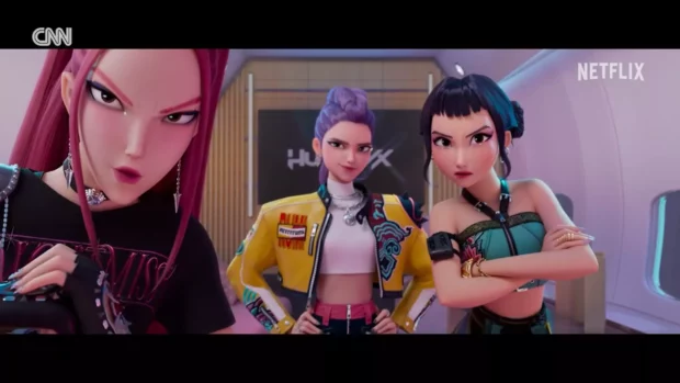 KPop Demon Hunters Stand United in Strength.