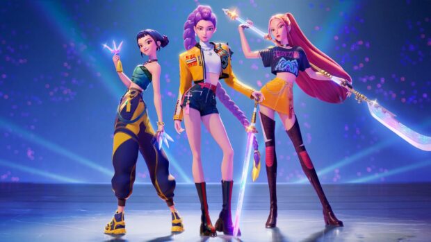KPop Demon Hunters Trio Showcasing Stunning Style.