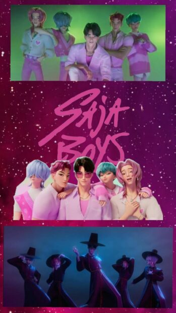 KPop Demon Hunters Wallpaper Stylish Phone Background.