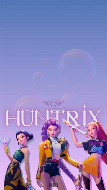 KPop Demon Hunters Wallpaper Vibrant Trio for Phone.