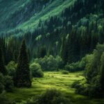 Majestic forest landscape with high resolution green wallpapers