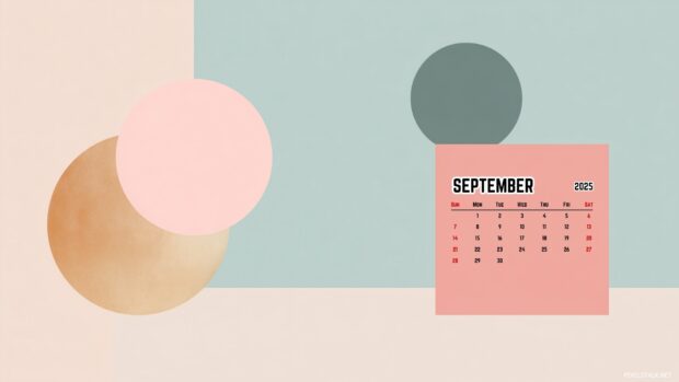 Minimal September 2025 Calendar HD Wallpapers (3).