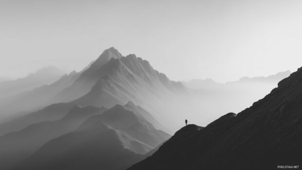 Minimalist awesome wallpaper desktop hd with a calming monochrome aesthetic.