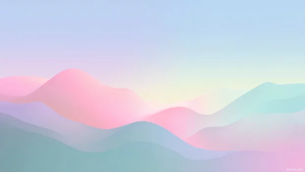 Minimalist high resolution desktop wallpaper with a soft pastel color palette and gentle gradients.