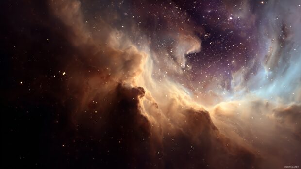 Nebula backgrounds, A rich, swirling nebula showcasing a cosmic dance of gases and stars in a dramatic display.