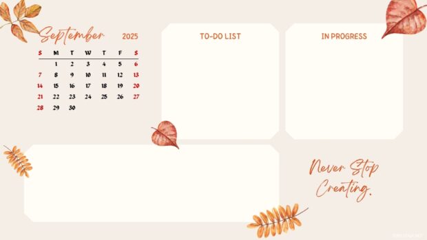 September 2025 Calendar Wallpapers for Desktop – Aesthetic and Functional (3).