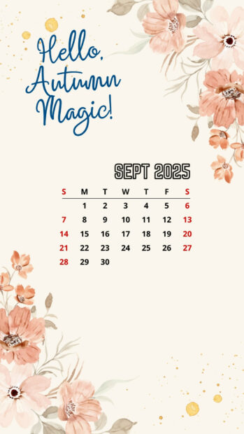 September 2025 Calendar Wallpapers for iPhone (1).