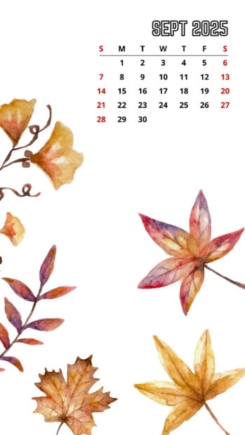 September 2025 Calendar Wallpapers for iPhone and Android (1).