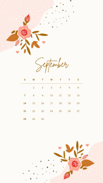 September 2025 Calendar Wallpapers for iPhone and Android (3).