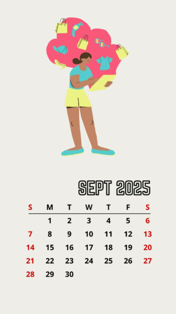 September 2025 Calendar Wallpapers for iPhone and Android (4).