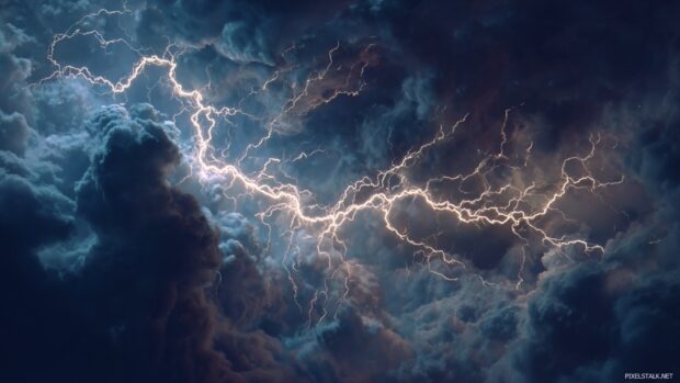 Striking 3D Lightning Wallpapers HD that add depth to your visuals.