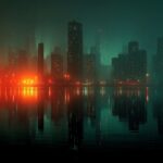 Stunning laptop wallpapers showcasing a futuristic city skyline