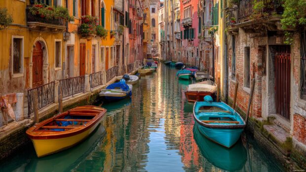 Venice Italy Wallpapers Photography showcasing reflections in the water.