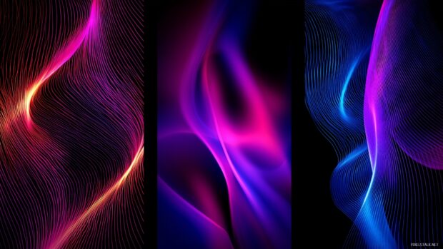 Vivid optical illusion backgrounds, Bright and dynamic light waves creating an entrancing optical illusion.