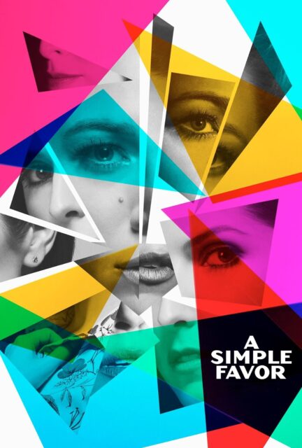 A Simple Favor Colorful Geometric Faces Wallpaper