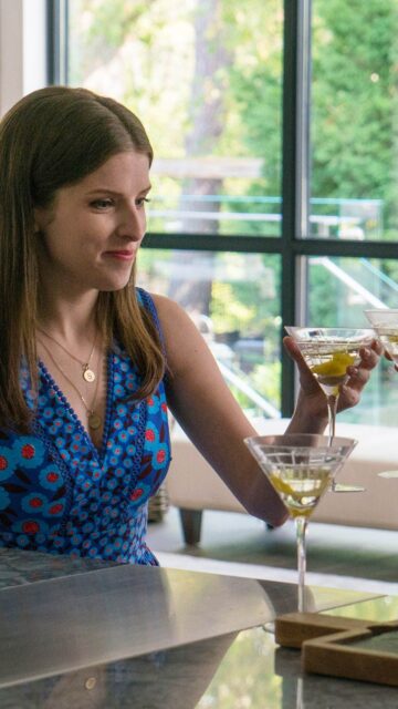 A Simple Favor Movie Scene Elegant Cocktail Moment Wallpaper