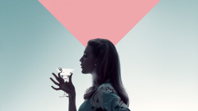 A Simple Favor Wallpaper Elegant Woman With Martini Glass