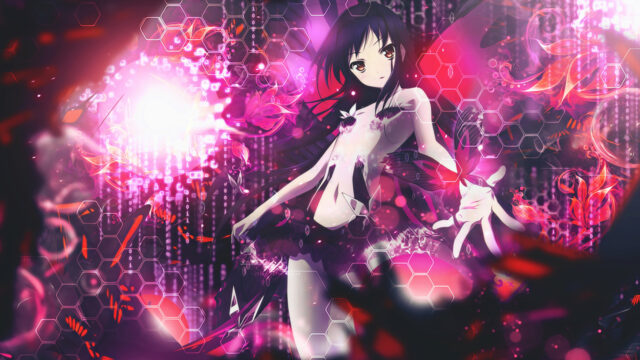 Accel World Anime Art Character In Vibrant Digital Fantasy Scene