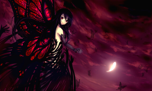 Accel World Anime Butterfly Character Wallpaper
