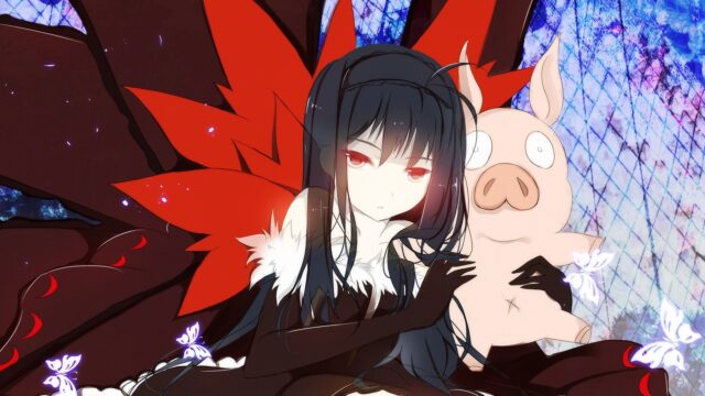 Accel World Anime Character With Pig Companion Wallpaper