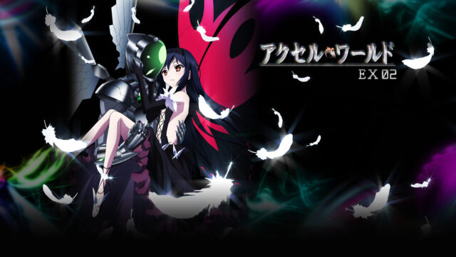 Accel World Anime Characters With Feathers In Motion