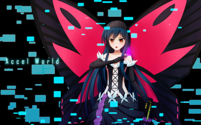 Accel World Butterfly Wings Character Wallpaper