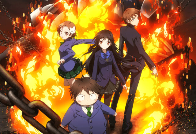 Accel World Characters In Fiery Battle Scene Wallpaper