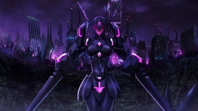 Accel World Wallpaper Purple Cyber Warrior Scene