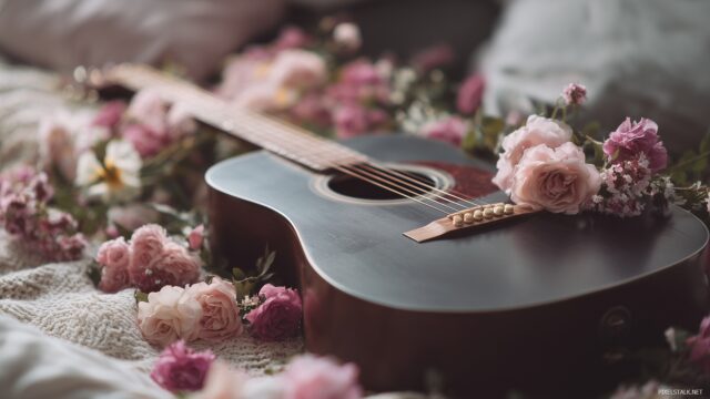 Acoustic guitar wallpaper HD