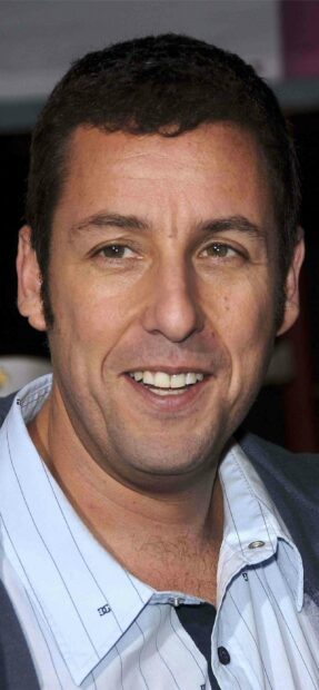 A close up of Adam Sandler smiling warmly at an event, 2K Mobile Wallpaper