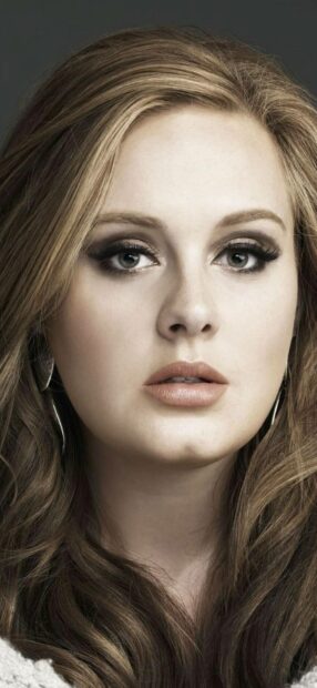 A close up portrait of Adele showing her detailed facial features, HD Phone Wallpaper