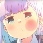 Aharen San Wa Hakarenai shows a close up of a girl with a funny expression, 4K Desktop Wallpaper