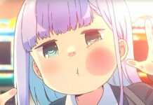 Aharen San Wa Hakarenai shows a close up of a girl with a funny expression, 4K Desktop Wallpaper