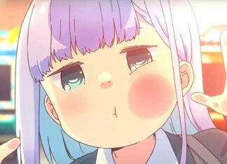 Aharen San Wa Hakarenai shows a close up of a girl with a funny expression, 4K Desktop Wallpaper