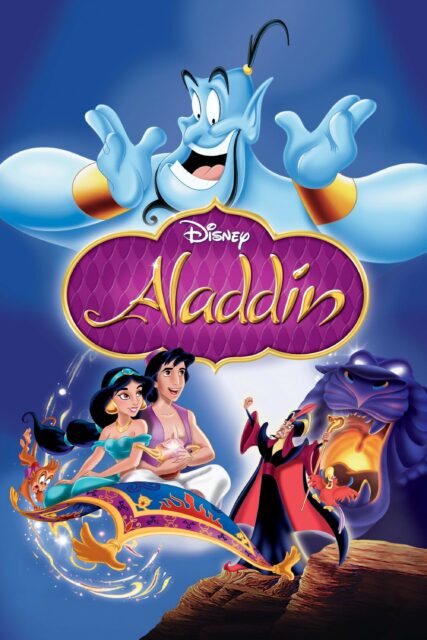 Aladdin Cartoon Wallpapers Featuring Genie Jasmine and Magical Flying Carpet Adventure