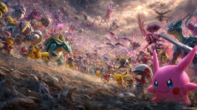 All Pokemon Ultra HD Desktop Background, An Epic Battlefield Where Ultimate Pokemon Clash, Designed For An Ultra HD Desktop Experience