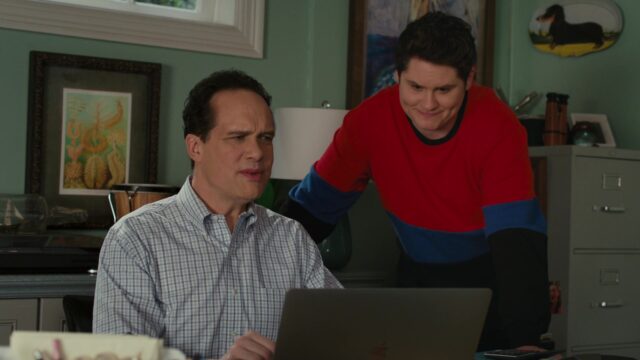 American Housewife Series Laptop Discussion Scene Wallpaper