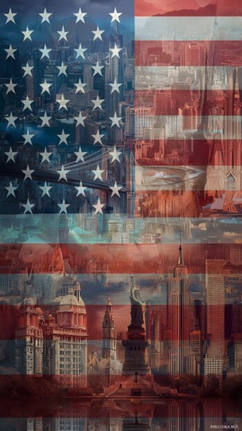 American flag backgrounds, a collage of American flag imagery combined with landmarks across the USA, celebrating national pride in a unique way.