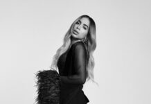 Anitta Elegant Black Sheer Dress High Heels Stylish Wallpaper