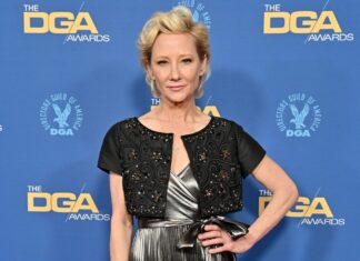 Anne Heche At The DGA Awards Blue Carpet Elegance