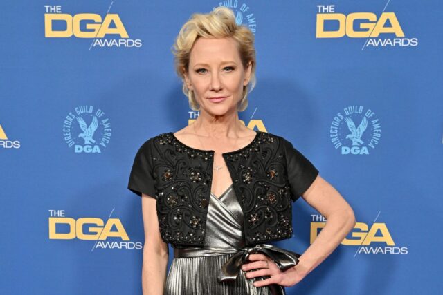 Anne Heche At The DGA Awards Blue Carpet Elegance