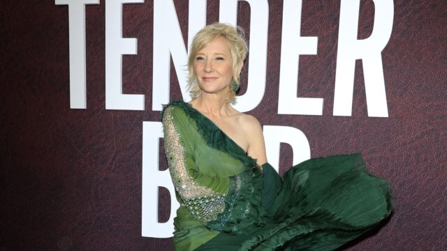 Anne Heche In Elegant Green Dress At Film Event