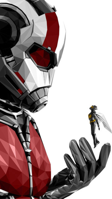 Ant Man Holding Wasp Geometric Artwork HD Ant Man Wallpapers